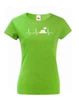 Dámské tričko Tep cestovatele - skvělý dárek pro turisty