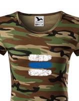 Dámské tričko Turistická značka - modrá - ideální turistické tričko