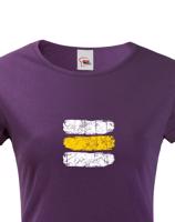 Dámské tričko Turistická značka - žlutá - ideální turistické tričko