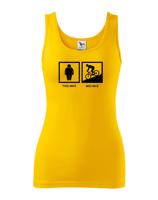 Dámské tričko Tvůj muž - můj muž - ukažte všem jakého cyklistku máte doma