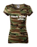 Dámske tričko - Twelve beer later - dámské tričko s pivem