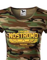 Dámské tričko USCSS Nostromo - motiv z oblíbené série Vetřelec