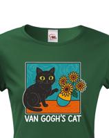 Dámské tričko Van Gogh´s Cat