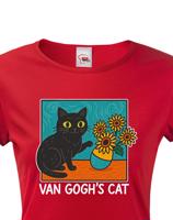 Dámské tričko Van Gogh´s Cat