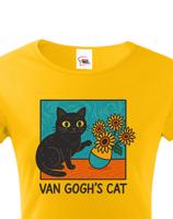 Dámské tričko Van Gogh´s Cat