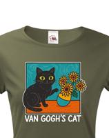 Dámské tričko Van Gogh´s Cat