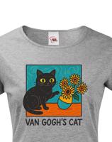 Dámské tričko Van Gogh´s Cat