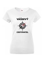 Dámské  tričko Vášnivý cestovatel - dokonalý dárek pro dobrodruhy