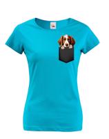 Dámské tričko Velššpringršpaněl v kapsičce - kvalitní tisk a rychlé dodání