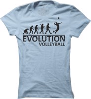 Dámské tričko Volleyball evoluce
