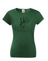 Dámské tričko - Výmarský ohař - ideální narozeninový dárek