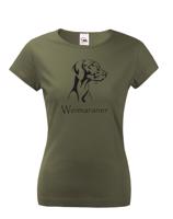 Dámské tričko - Výmarský ohař - ideální narozeninový dárek