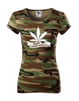 Dámské tričko - Weed vegetarian