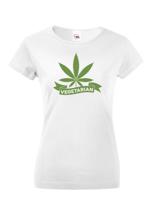 Dámské tričko - Weed vegetarian