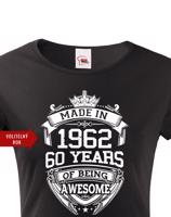 Dámské triko k narozeninám s volitelným rokem