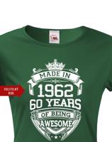 Dámské triko k narozeninám s volitelným rokem