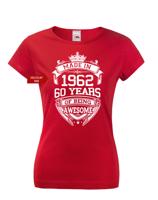 Dámské triko k narozeninám s volitelným rokem