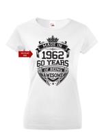 Dámské triko k narozeninám s volitelným rokem