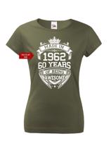 Dámské triko k narozeninám s volitelným rokem