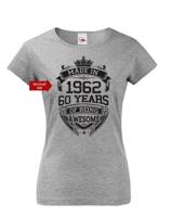 Dámské triko k narozeninám s volitelným rokem