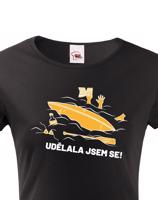 Dámské triko na vodu Udělala jsem se - dotisk jména nebo týmu