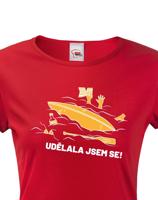 Dámské triko na vodu Udělala jsem se - dotisk jména nebo týmu