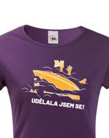 Dámské triko na vodu Udělala jsem se - dotisk jména nebo týmu