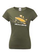 Dámské triko na vodu Udělala jsem se - dotisk jména nebo týmu