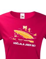 Dámské triko na vodu Udělala jsem se - dotisk jména nebo týmu