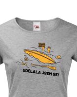Dámské triko na vodu Udělala jsem se - dotisk jména nebo týmu