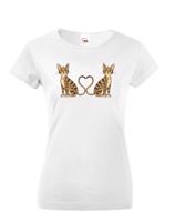 Dámské triko pro milovníky koček - skvělé triko na narozeniny