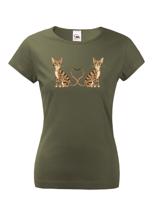 Dámské triko pro milovníky koček - skvělé triko na narozeniny