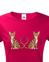 Dámské triko pro milovníky koček - skvělé triko na narozeniny