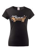 Dámské triko pro pejskařky - Jenom můj pes mi rozumí