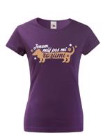 Dámské triko pro pejskařky - Jenom můj pes mi rozumí