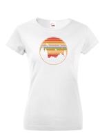 Dámské triko Retro sunset - triko pro milovníky cestování