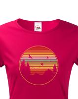 Dámské triko Retro sunset - triko pro milovníky cestování