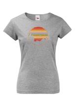 Dámské triko Retro sunset - triko pro milovníky cestování