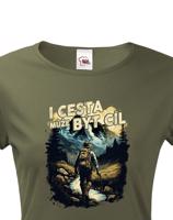 Dámské triko s citátem I cesta může být cíl