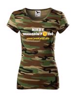 Dámské triko s potiskem Nikdy nechodím pozdě - pro všechny opozdilce