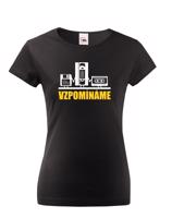 Dámské triko s retro motivem Vzpomínáme - disketa, video a audio kazeta