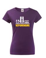 Dámské triko s retro motivem Vzpomínáme - disketa, video a audio kazeta