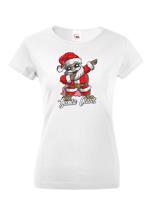 Dámské triko Santa Claus dab dance - vtipné vánoční triko