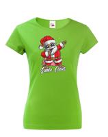 Dámské triko Santa Claus dab dance - vtipné vánoční triko