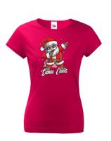 Dámské triko Santa Claus dab dance - vtipné vánoční triko