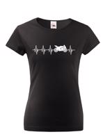 Dámské triko Tep motorkářky - ideální dárek k narozeninám nebo jen tak pro radost