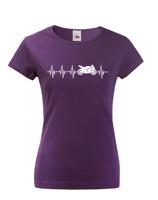 Dámské triko Tep motorkářky - ideální dárek k narozeninám nebo jen tak pro radost