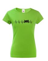 Dámské triko Tep motorkářky - ideální dárek k narozeninám nebo jen tak pro radost