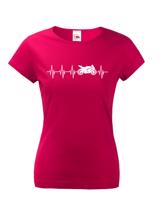 Dámské triko Tep motorkářky - ideální dárek k narozeninám nebo jen tak pro radost