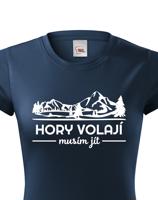 Dámské turistické triko Hory volají musím jít